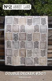 Pattern Double Decker #301 from 2Abbey Lane - Fat Quarter friendly 63" x 78"
