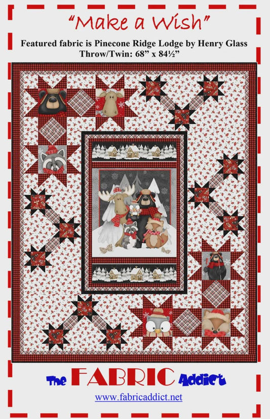 Make A Wish Pattern from The Fabric Addict- Large Throw-Quilt Pattern