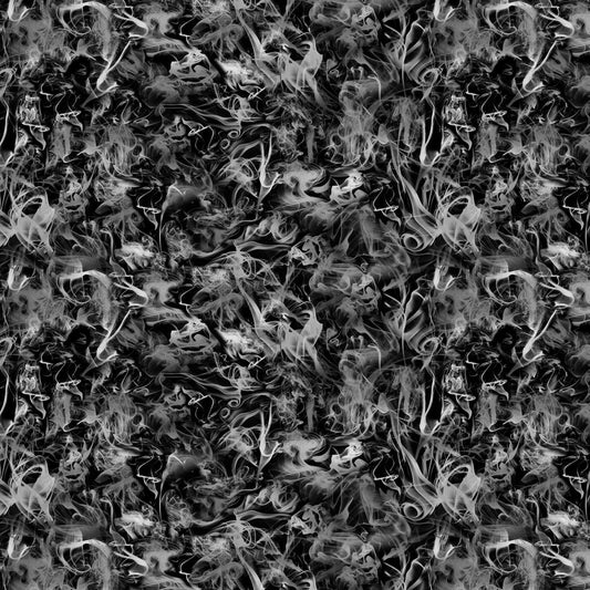Wicked Eve from Timeless Treasures - 1/2 Yard Black Wicked Smoke