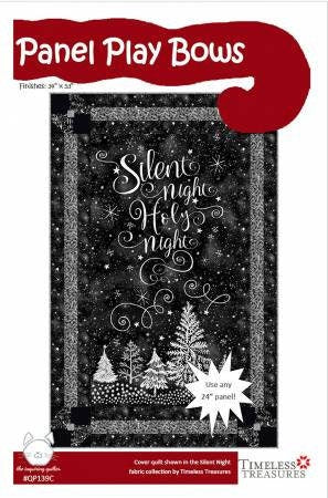 Panel Play Bows Quilting Pattern - Printed Pattern for 34"x53" quilt