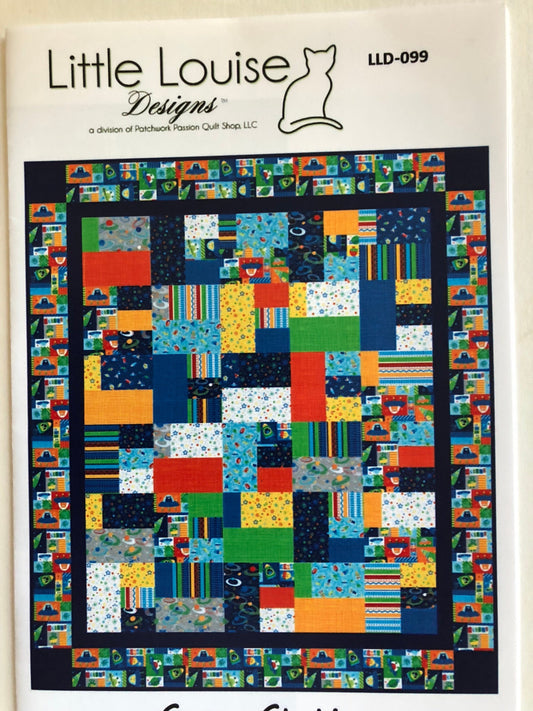 Space Station Quilt Pattern from Little Louise Designs - Fat Quarter Friendly 60" x 69"