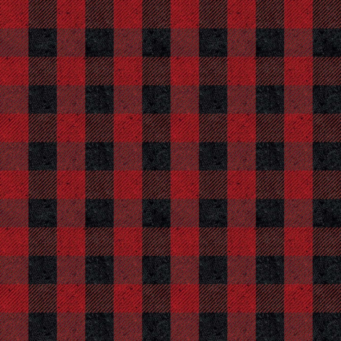 All About Plaids from Riley Blake Designs - 1/2 Yard Red Black Buffalo Plaid