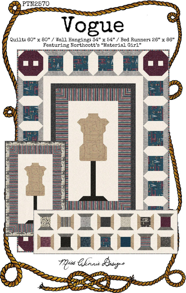 Vogue Quilt Pattern from Miss Winnie Designs -