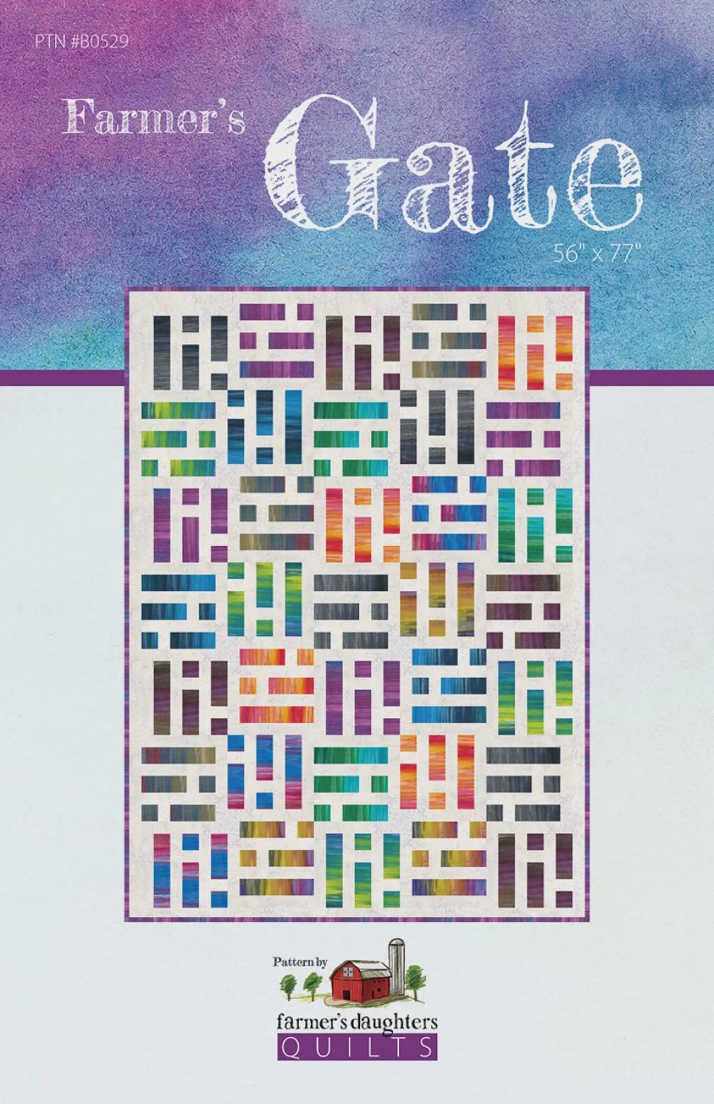 Farmers Gate from Farmer's Daughters Quilts - Quilt Pattern - Fat Quarter Friendly  56" x 77" Quilt