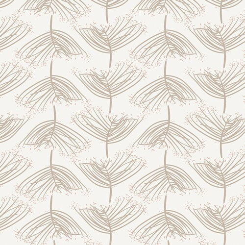 Ballerina Fusion from Art Gallery Fabrics - 1/2 Yard Laced - Trees on Cream