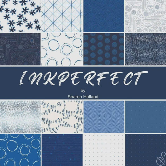Ink Perfect Indigo Edition Layer cake from Art Gallery Fabrics - 42 Piece 10" Squares