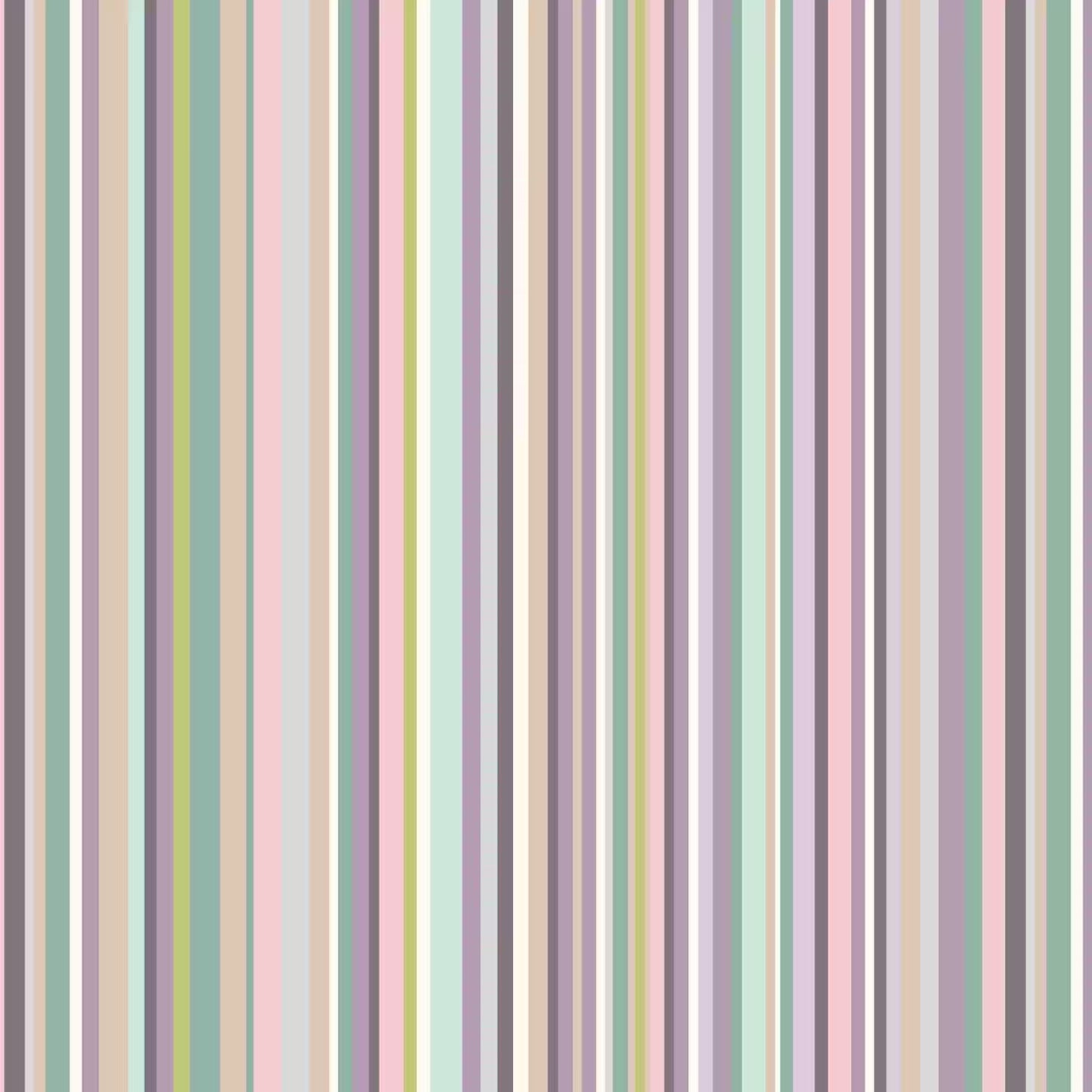 My Sunroom by Goldi L. Studio for Henry Glass - 1/2 Yard Muted Stripe - 1900 09