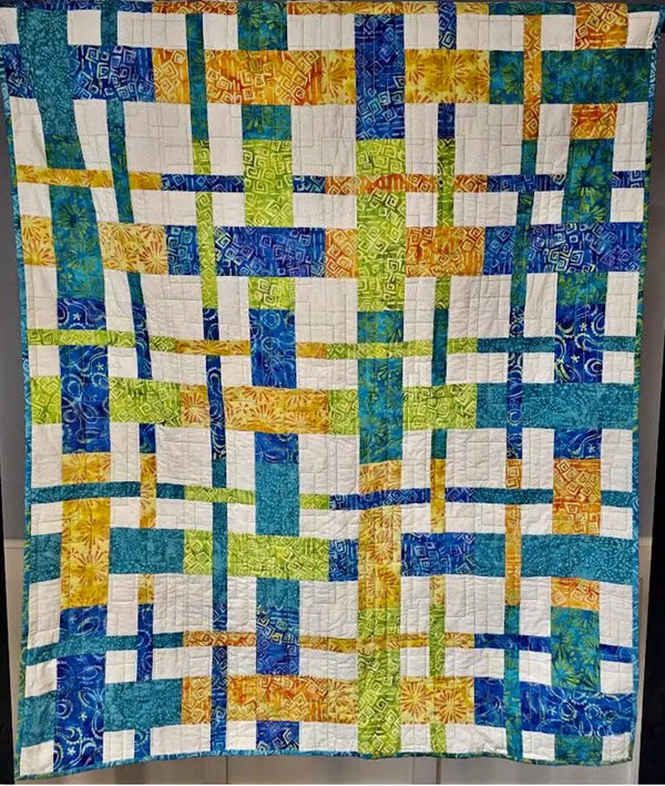 Plaidy Cake Kit - 60" x 70" Throw-Quilt Kit -  Intermediate Level