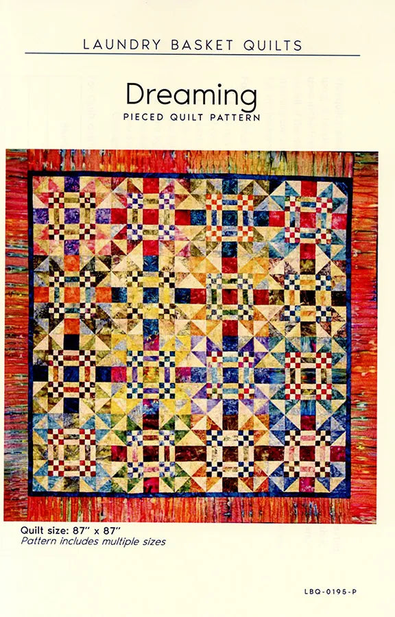 Dreaming Pattern from Laundry Basket Quilts  - Quilting Pattern - 87" Square